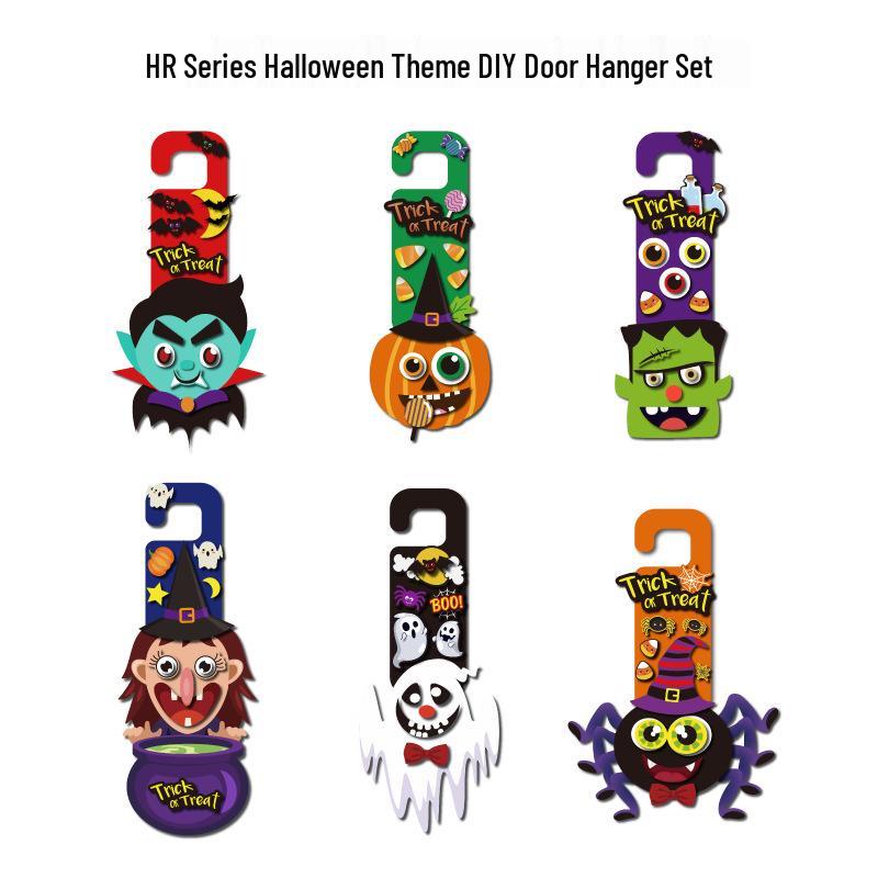 

Creative DIY Halloween Monster Cartoon Stickers for Kids 25 sheets per set (includes 1 cover sheet)