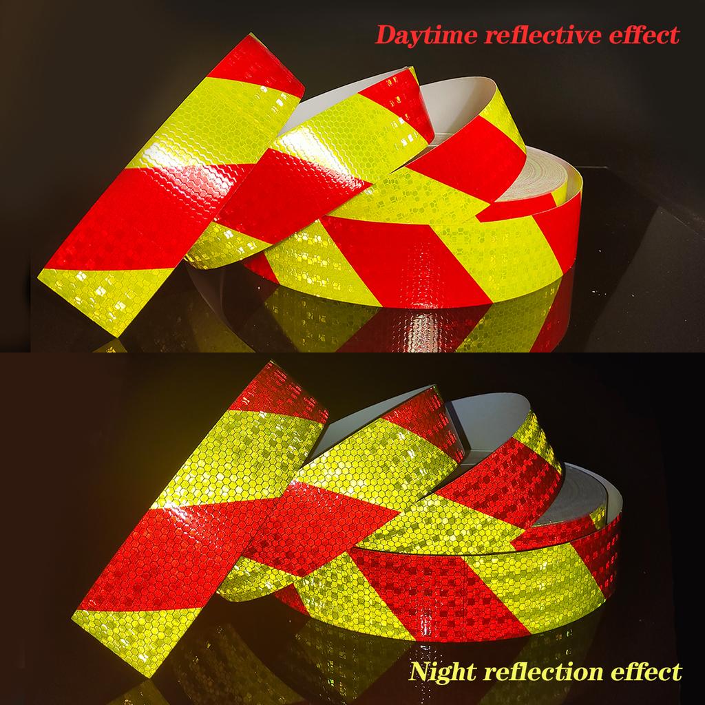 Wasserdichtes reflektierendes Twill-Klebeband, Sicherheitswarnaufkleber für den Straßenverkehr, Fahrzeugsicherheitsreflektoren