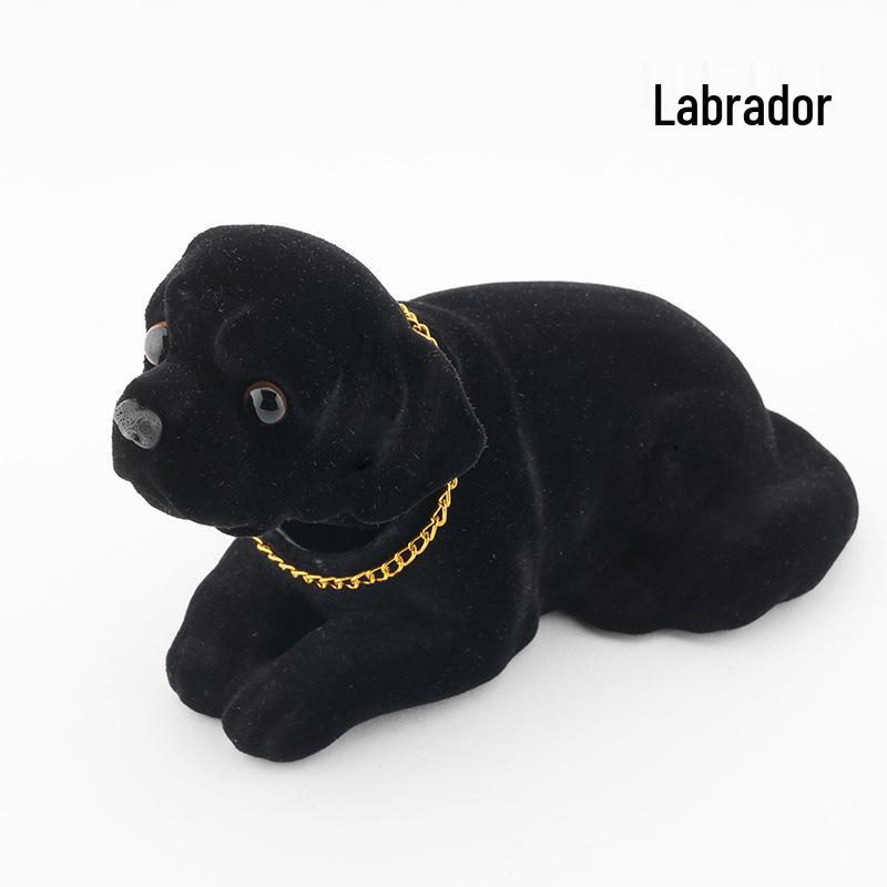 Resin Shaking Head Dog Figurine Car Ornament