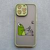 Dancing Big Mouth Frog Fun Phone Case For iPhone 13 12 11 Pro Max Mini 15 14 16 Pro Max X XR XS 7 8 Plus Cartoon Cute Phone Case