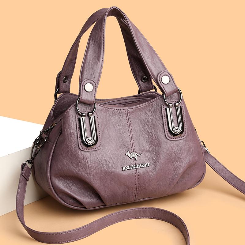 Borsa a tracolla tinta unita da donna per madre di mezza età e anziana Borsa a tracolla