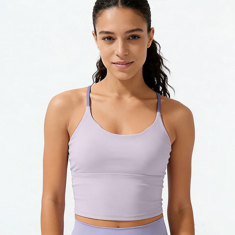 2026 Breathable Summer Yoga Vest with Fixed Cup Pad - Pilates & Fitness One-Piece Top