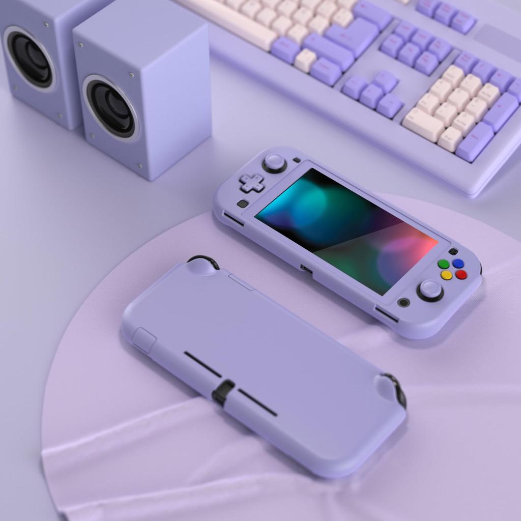 EXtremeRate PlayVital Niestandardowe Twarde Etui dla Switcha Zawiera Szkło Hartowane Lite, (Lawenda)