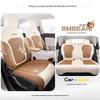 Universal Cartoon Linen Seat Cover for Geely Vision - Full Coverage, All-Season Cushion
