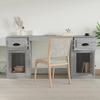 Desk - Exclusive House - Sonoma Grey - Engineered Wood - Large Storage Space