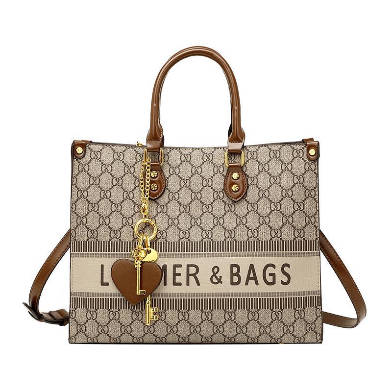 Women's Autumn/winter Fashionable Commuting Crossbody Bag, Large Capacity Leather Shoulder Tote Bag, Trendy