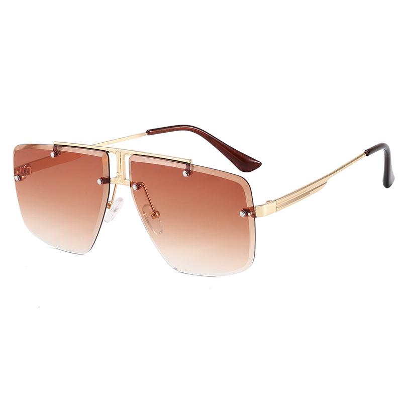 Vintage Vintage Style For Men Sun Glasses Rimless Cut Edge UV Ray Blocking For Women Sun Glasses Driving Hiking For Ladies' Sun Glasses