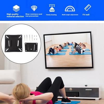 Universal Wall-mounted TV Stand LCD Monitor Support Holder 16KG Load-bearing Easy To Install TV Holder