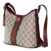 Gucci Ophidia Classic Double G Logo Canvas Shoulder Bag Small Women bags Beige Dark-Brown 836872-FAE0K-9854