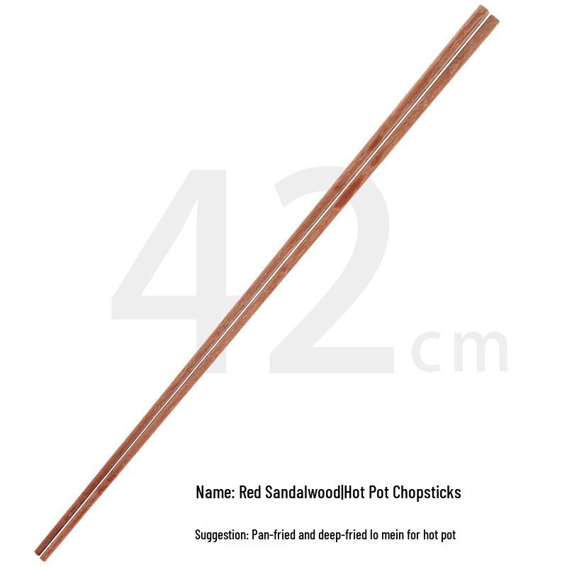 Unlackierte Wenge-Essstäbchen zum Servieren, 32 cm – Essstäbchen zum Schöpfen für Hot Pot & Nudeln