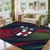Bologna FC Design Crystal Velvet Rug Soft Decorative Mat for Bedroom Entrance