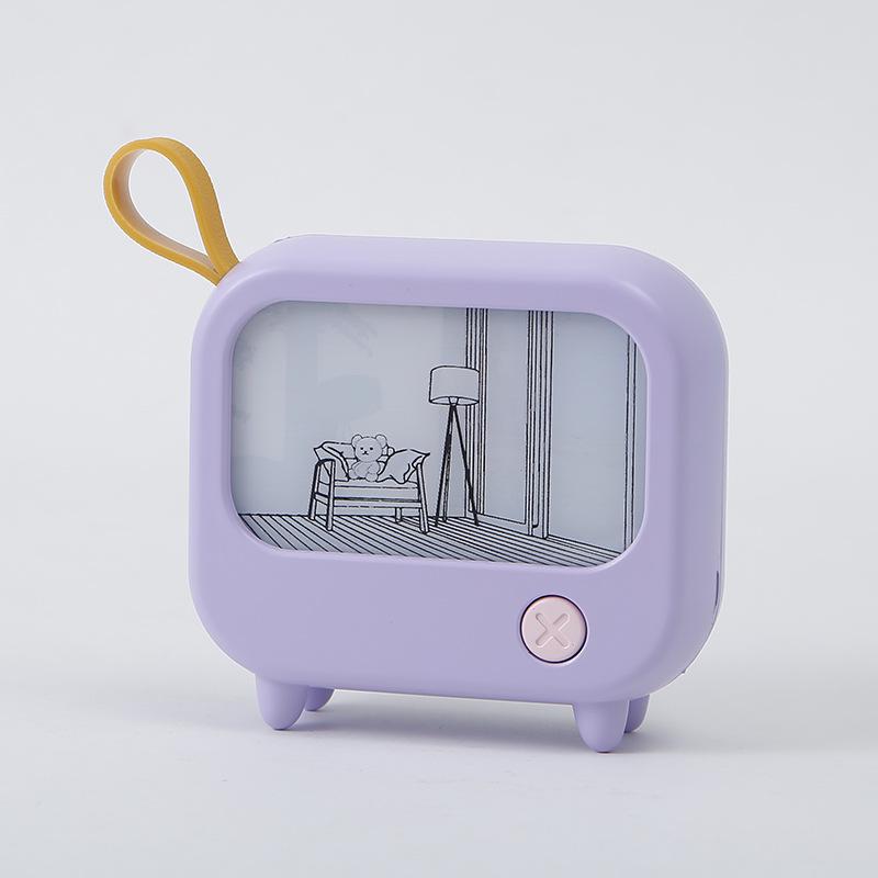 Adjustable USB Night Light Decoration: Creative Light Painting, Warm White Light, Perfect for TV Stands and Desks