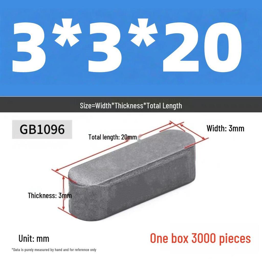 A3 Material Double Round Head Key Pin, Plain Key, Type A, Complete M3/M4/M5 Specifications