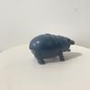 Christmas Hippo Statue: Creative Tabletop Animal Ornament for Home & Party Decorations