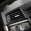 Carbon Fiber Dashboard Air Outlet Cover Trim For 2011-2017 BMW 5 Series F10 F18