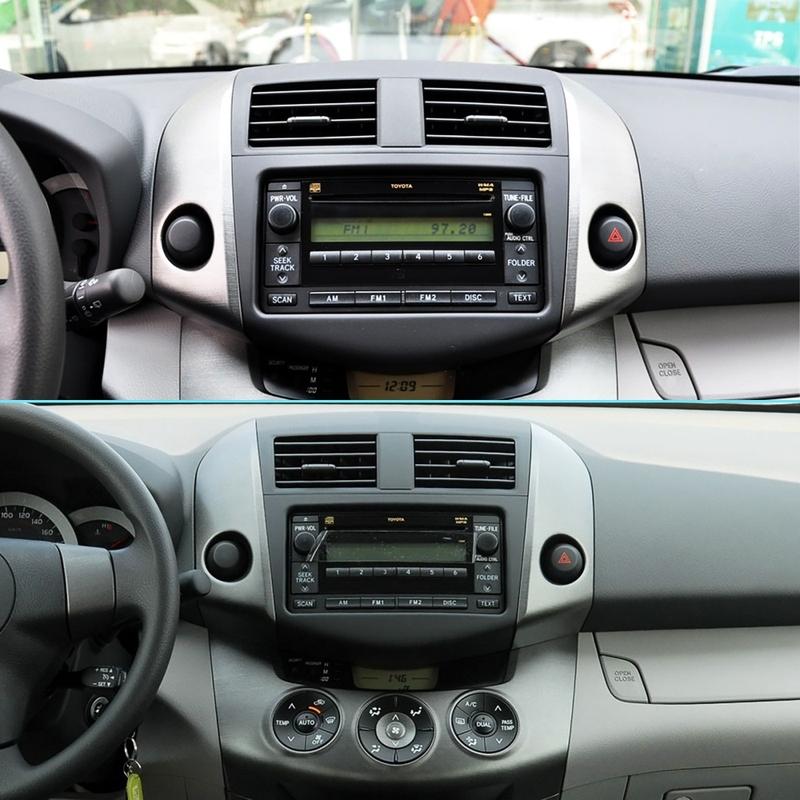 For Toyota RAV4 2006-2012 Center Control trument Cluster Finish Panel Bezel Trim Cover 55412-42060-B0 55413-42070-B0