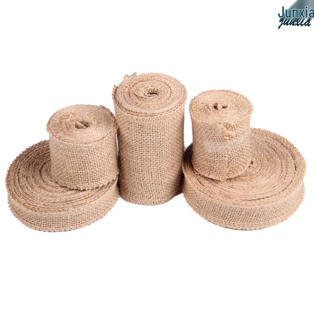 Natürliches handgemachtes Jute-Sackleinenband für DIY Weihnachts- und Hochzeitsdekorationen