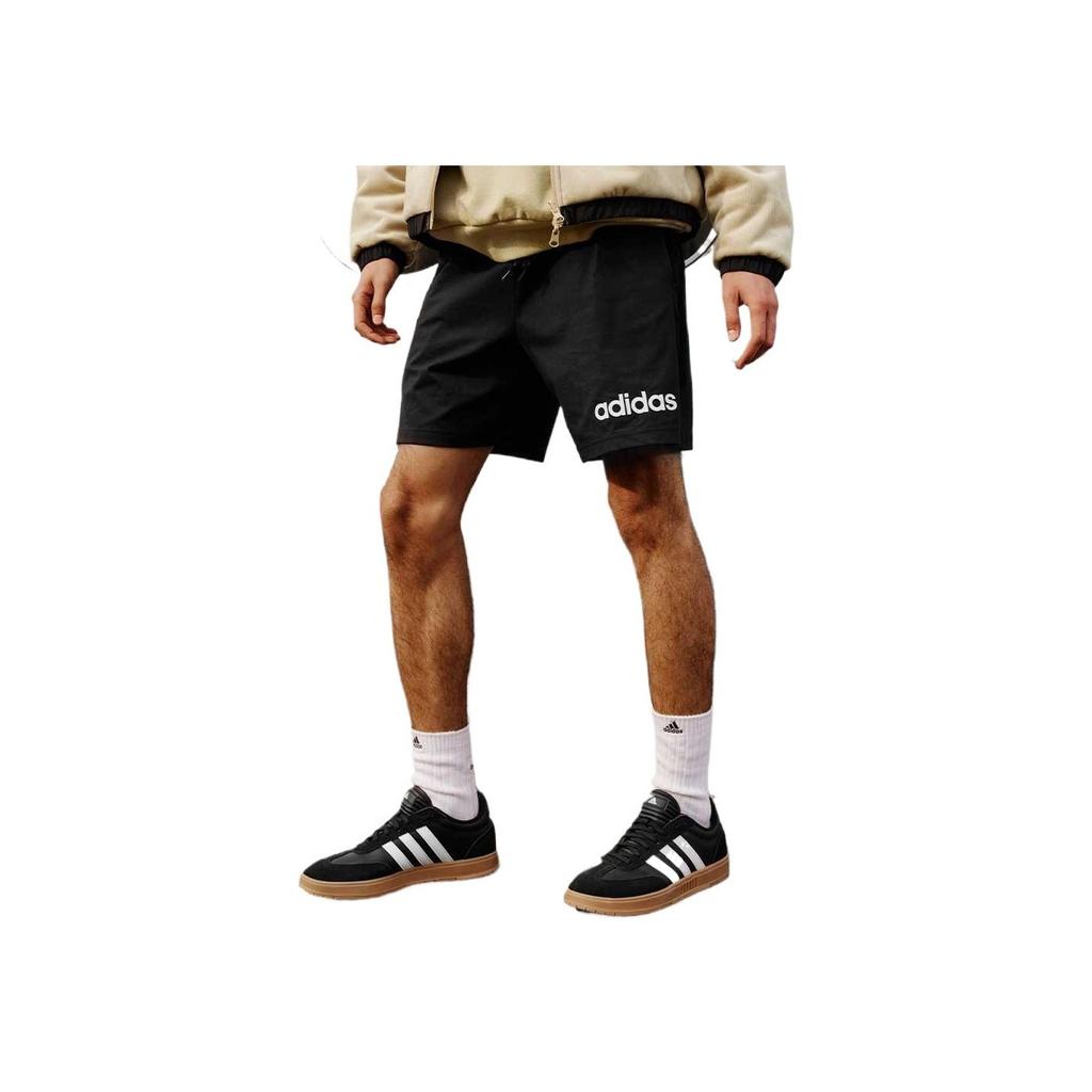 adidas Comfortable Fashionable Trendy Versatile Solid Color Casual Shorts Men Shorts Black JE9012