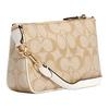Coach Nolita 19 Classic Monogram Print Coated Canvas And Leather Clutch Bag Women Clutch Bag Beige Khaki C3308-IMDQC