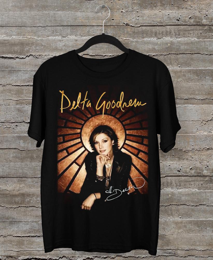 НОВАЯ Signature Подарочная Футболка Delta Goodrem Для Фанатов Черная Все Размеры HE1601 Унисекс Футболка XXXL