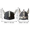 Funny Viking Horn Sauna Hat with Unique Horn Design Heat Resistant Wool Heat Insulation Steam Cap Head Ornament Nordic