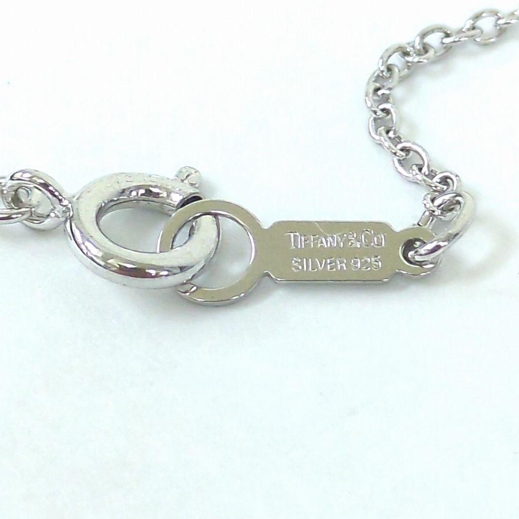 Used Tiffany Menard Open Heart Silver 925 Long Necklace