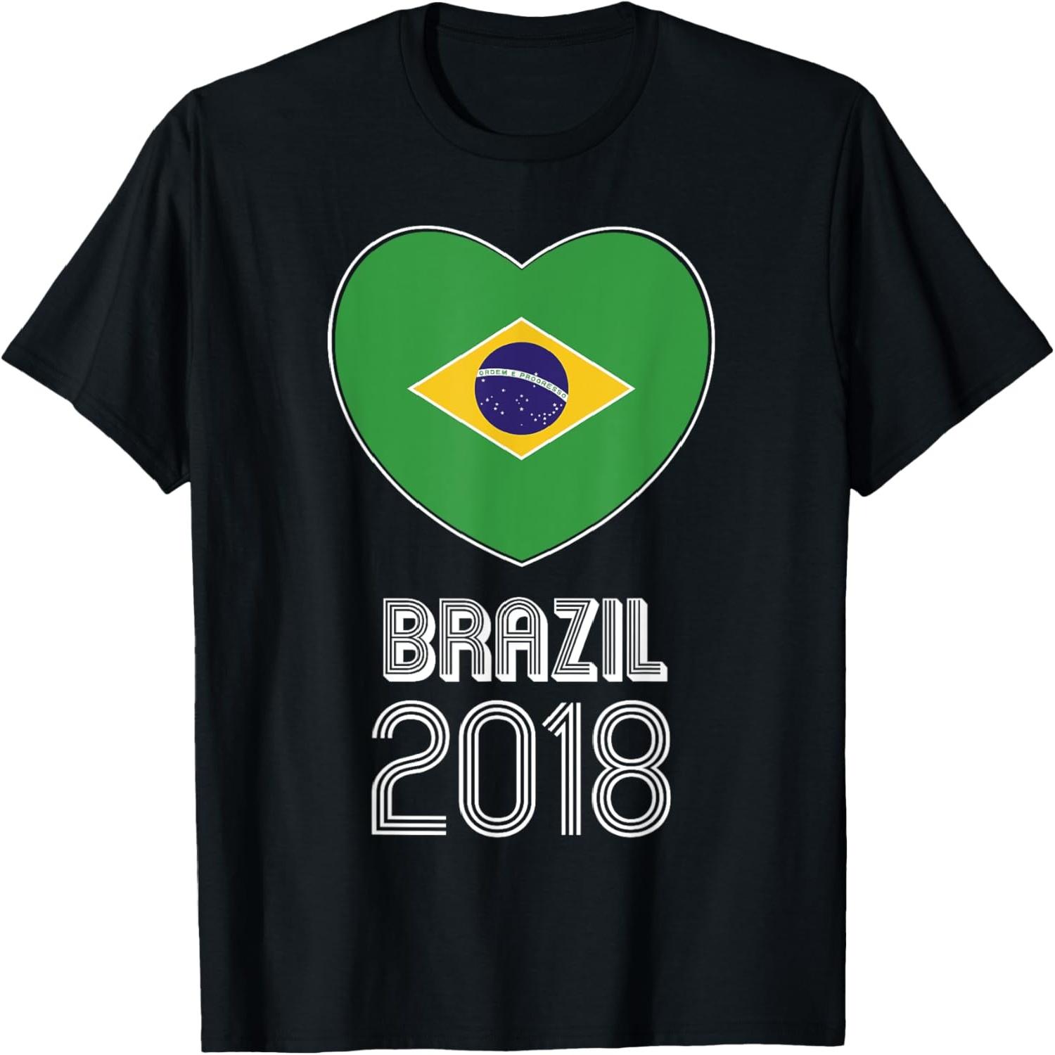 Brazil 2018 T shirt in Russia 2018 Football Championship S