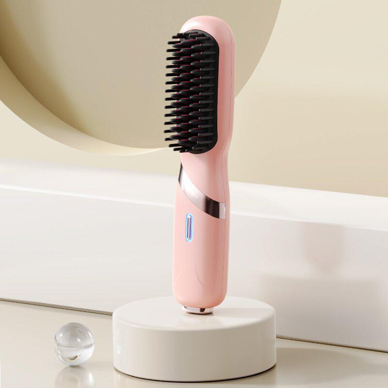 

Портативный беспроводной выпрямитель для волос с технологией отрицательных ионов