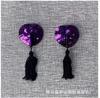 Tassel Heart Sequin Nipple Covers – Sexy Lingerie Accessories with Blood Drop Design