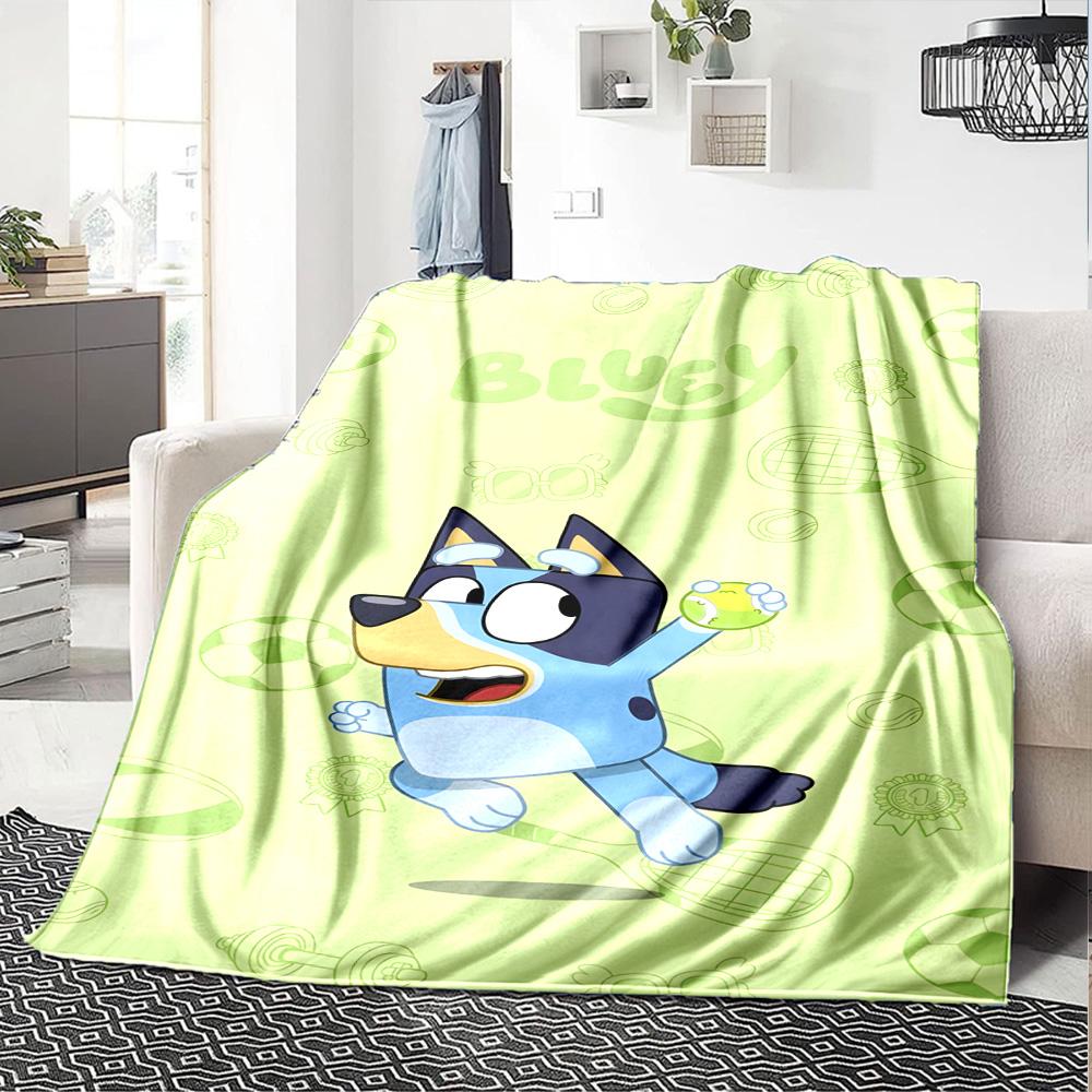Bluey Blanket Durable Comfort Perfect for Office Chair Chair Bed for All Occasions Warmthful Decor Ideal Gift For Birthday Valentine'S Day