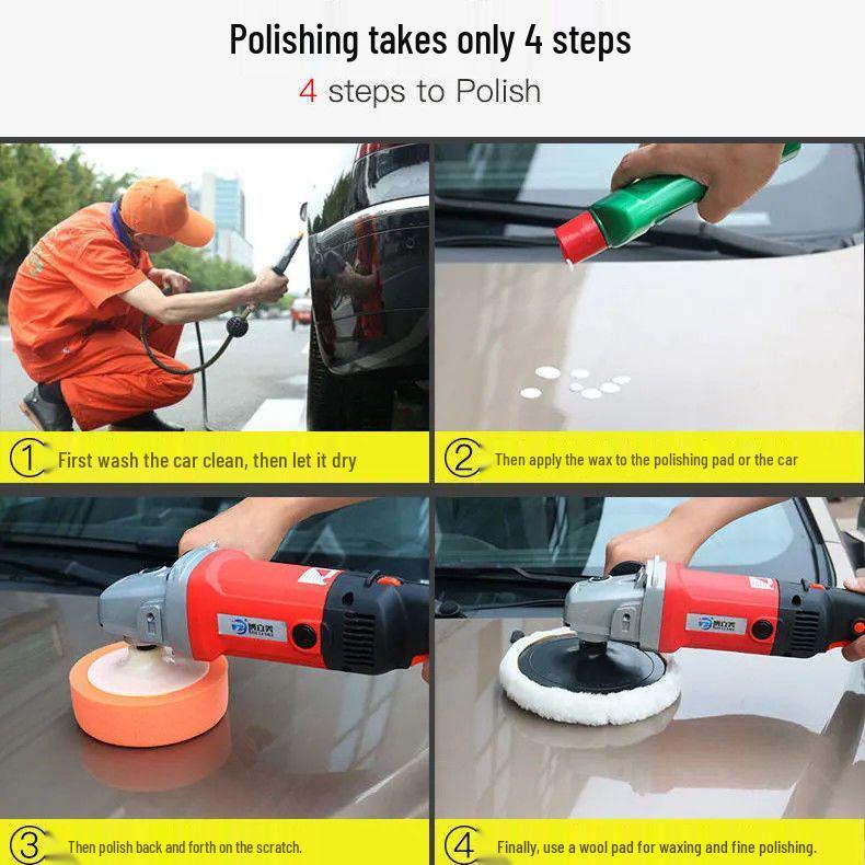 Electric Mini Car Polisher Waxing Tool for Scratch Repair and Household Use
