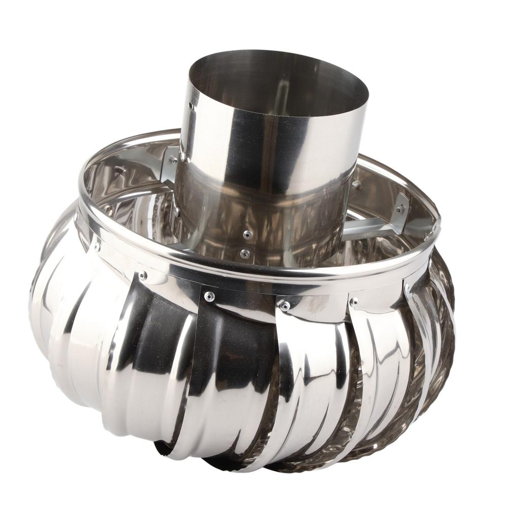 Takventilator Automatisk stillegående rustfritt stål rørmontering Takventilasjonsvifte Vindturbiner Luft