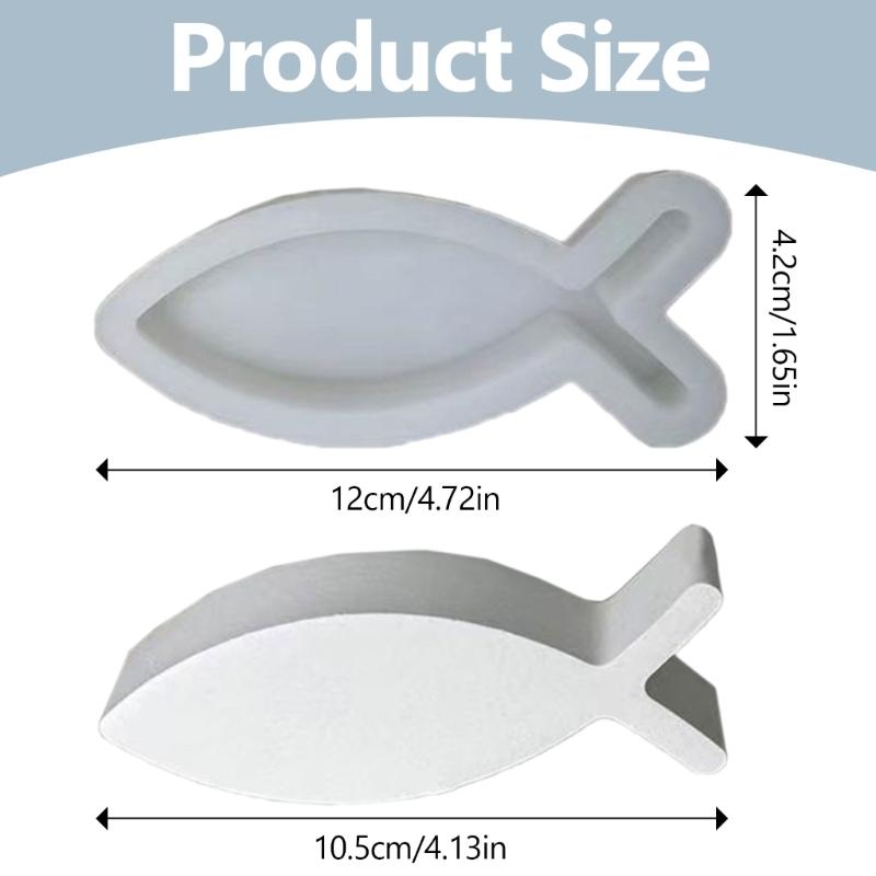 Candle Stick Holder Silicone Mold 3D Fish Resin Mold Candle Holder Silicone Resin Mold Cute Silicone Candle Holder Mold