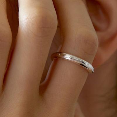 (Silver 925) Star Pattern Daily Ring CR1826