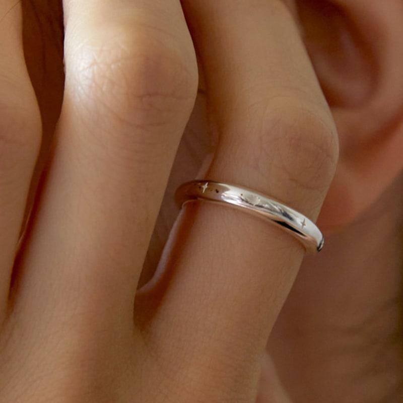 TATIANA (Silver 925) Star Pattern Daily Ring CR1826