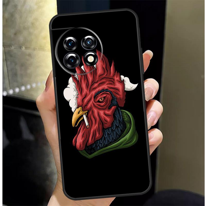 Hahn Hahn Hühnchen Hülle Für OnePlus Nord 4 CE 3 2 Lite N30 N20 N10 OnePlus 13 12 11 10 Pro 10T 8T 12R 13R Hülle