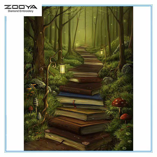 

ZOOYA DIY 3D Алмазная вышивка Крестиком Главная Декор Книга