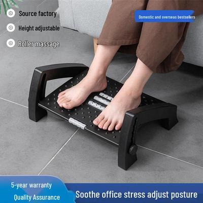 Anti-Erlang Legs Adjustable Six-Speed Under-Desk Footrest Footstool for Office 