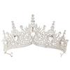 Shining Crystal Crystal Crown Headband Polished Finish Bridal Crown Tiara  Birthday Gift
