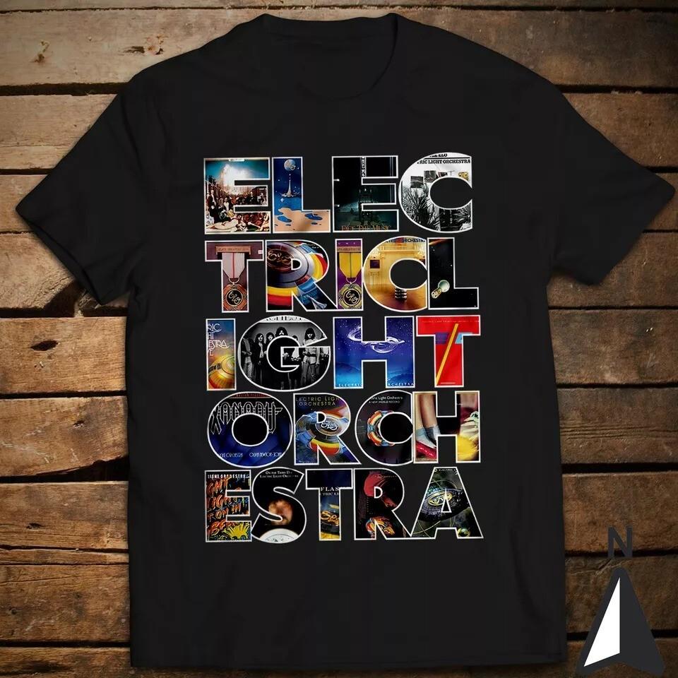 ELO Electric Light Orchestra Black Cotton Full Size  BT848 Unisex T-Shirt L