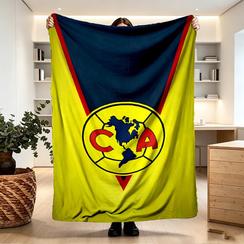 Club America Print Blanket - Soft & Comfortable, for Bedroom, Travel, Sofa, Home Decoration - Birthday Christmas Gift for Friend