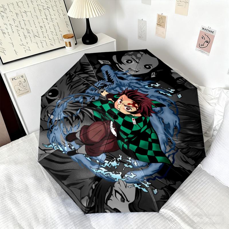 Japanese-style cartoon Demon Slayer Kamado Tanjiro & Kamado Nezuko umbrella including home travel and outdoor activities Multi functional umbrella 35