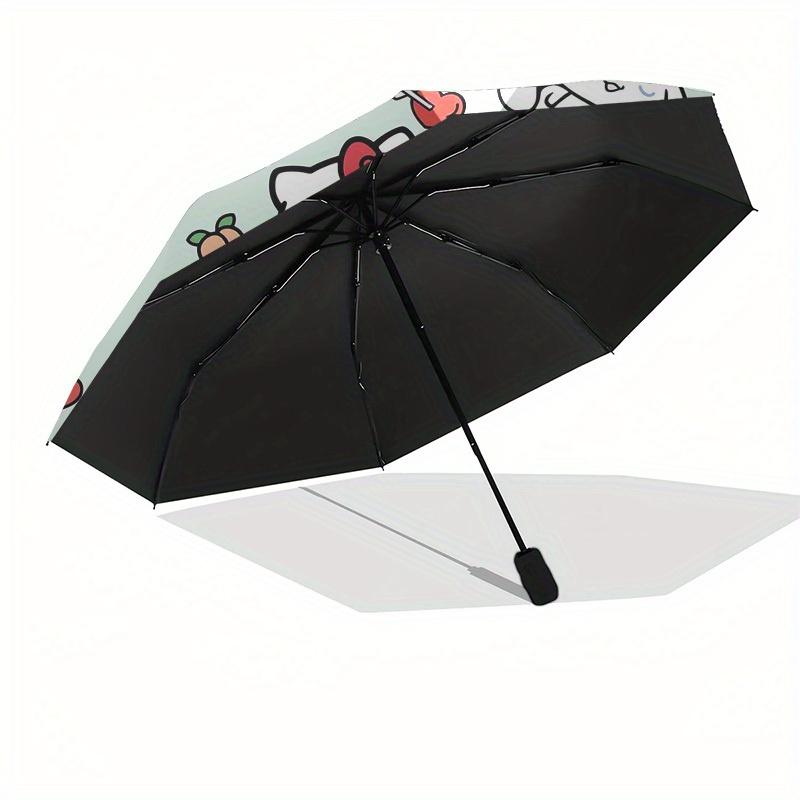 1pc Hello Kitty Fabric PrintUmbrella with Plastic Handle,Suitable for All Seasons Home Travel Outdoor UmbrellaSanlio159