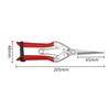 21inch Straight Head High Carbon Steel Sharp Blade Pruning Shears Household Dipped Plastic Handle Garden Scissors Utility Tool