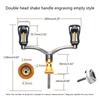 Fishing Reel Handle Rocker Arm Grip Fishing Wheel Grip Spinning Wheel Fish Wheel Double Shake Handle Fishing Accessory