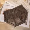 Women's Panties Sexy Briefs Women's Hollow out Semi-Transparent Soft Breathable Triangle Underwear Lace Flower Pattern Plus Size