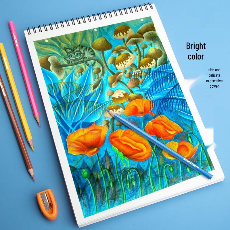 Professional Drawing Set: 120 Water-Soluble Oil-Based Colored Pencils (72 + 36 + 48 Colors)