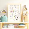 Arabic Alphabet 5 Daily Prayers Arabic Islamic Ramadan Prophets   Art Poster Canvas Painting Wall Prints Picture Room Home Decor