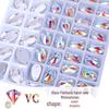 Iridescent Teardrop Flatback Crystal Glass Sew-on Rhinestones for DIY Clothing and Shoes