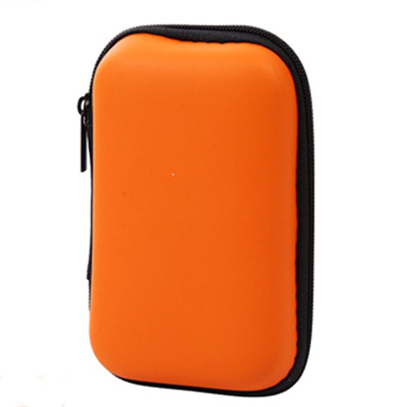 Mini Zipper Hard Headphone Holder Case Earbuds Pouch Box Key Coin Purse Earphone Holder Box Case USB Cable Organizer Storage Bag